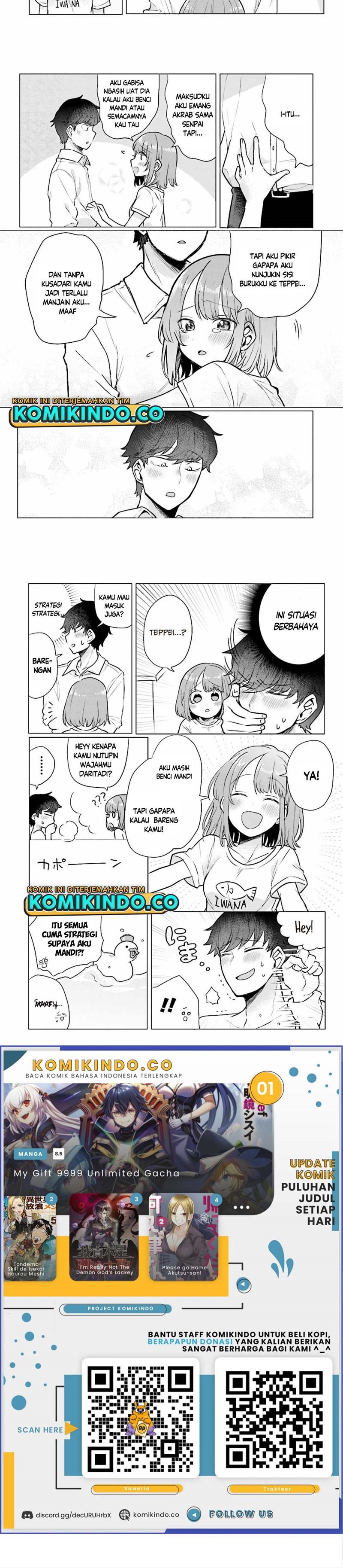 Girlfriend Who Absolutely Doesn’t Want to Take a Bath VS Boyfriend Who Absolutely Wants Her to Take a Bath Chapter 42 Gambar 2
