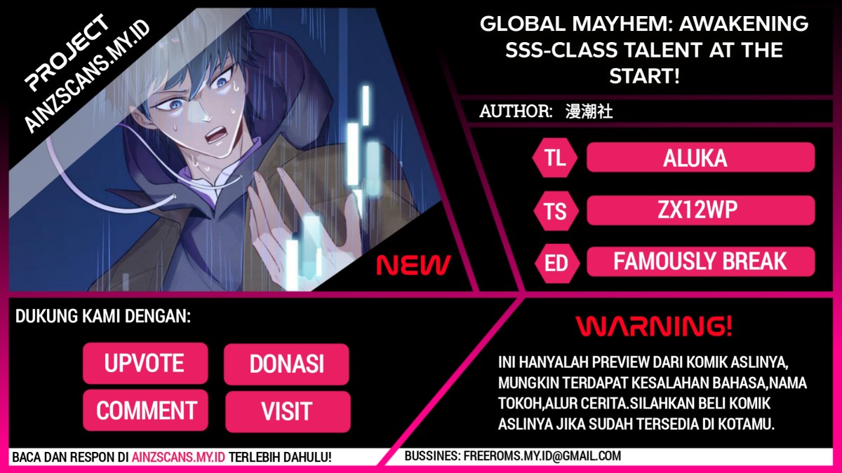 Global Mayhem: Awakening SSS-Class Talent at the Start! Chapter 01 Gambar 1