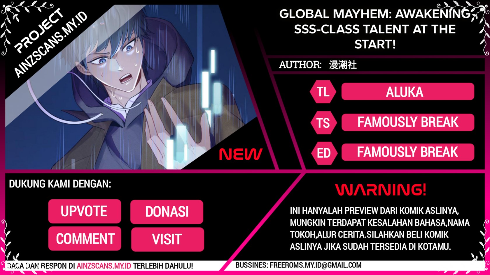 Global Mayhem: Awakening SSS-Class Talent at the Start! Chapter 04 Gambar 1