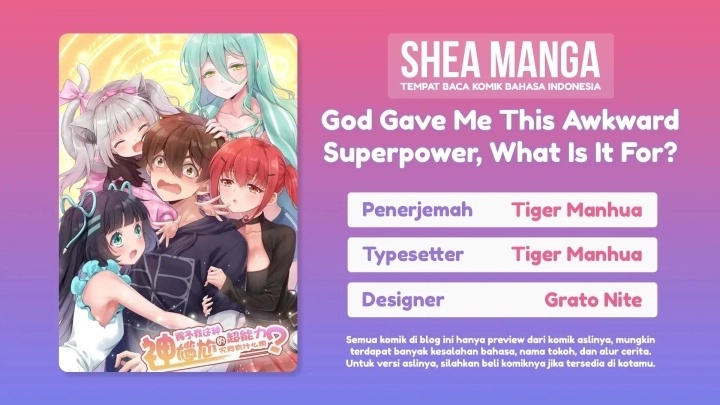 God Gave Me This Awkward Superpower, What Is It For? Chapter 05 Gambar 1