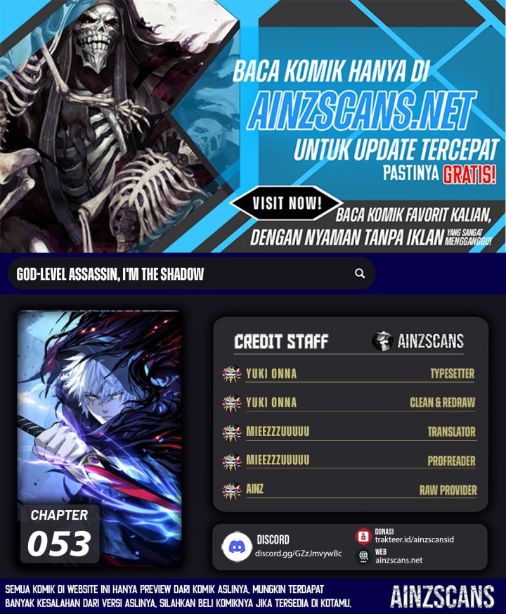 God-level Assassin, I’m the Shadow Chapter 53 Gambar 1
