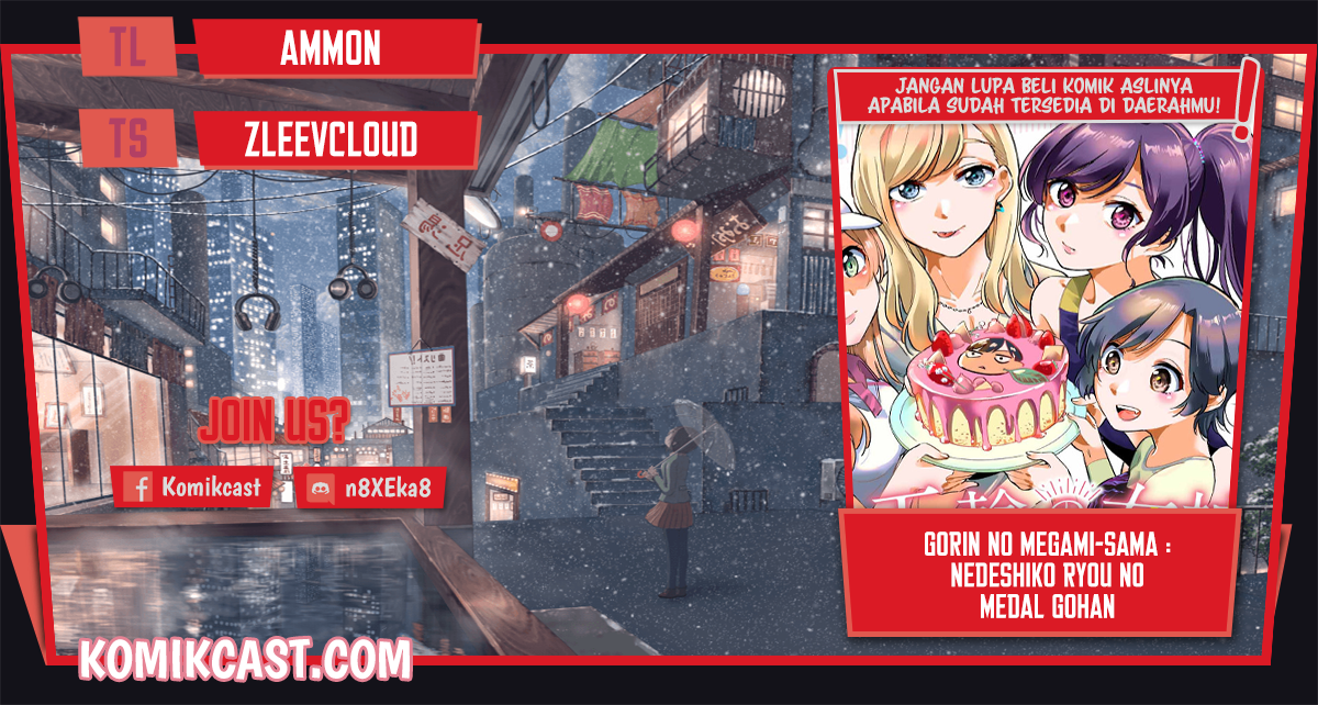 Gorin no Megami-sama : Nedeshiko Ryou no Medal Gohan Chapter 01.2 Gambar 1
