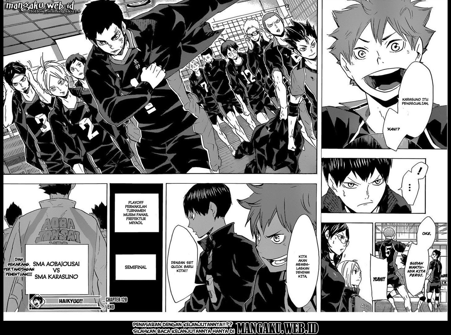 Haikyuu!! Chapter 128 Gambar 18
