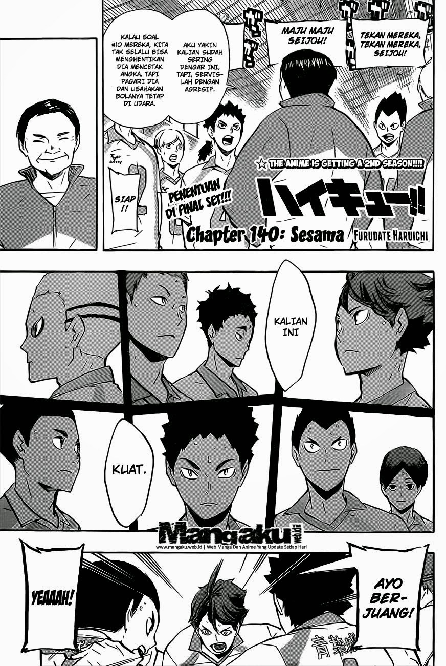 Haikyuu!! Chapter 140 Gambar 1