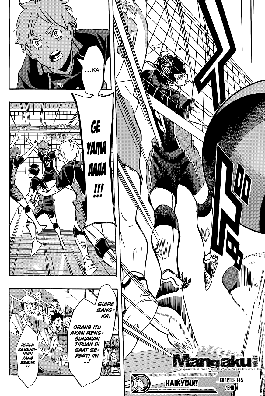 Haikyuu!! Chapter 145 Gambar 17