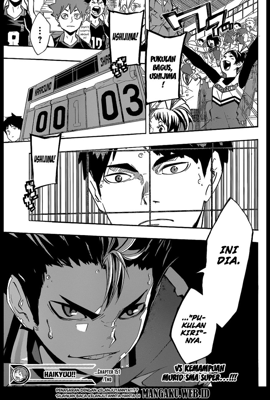 Haikyuu!! Chapter 151 Gambar 17