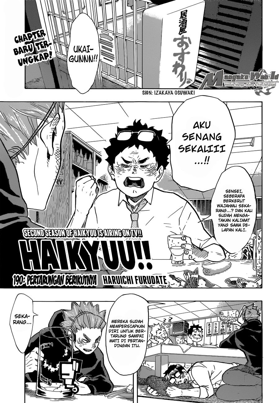 Haikyuu!! Chapter 190 Gambar 2