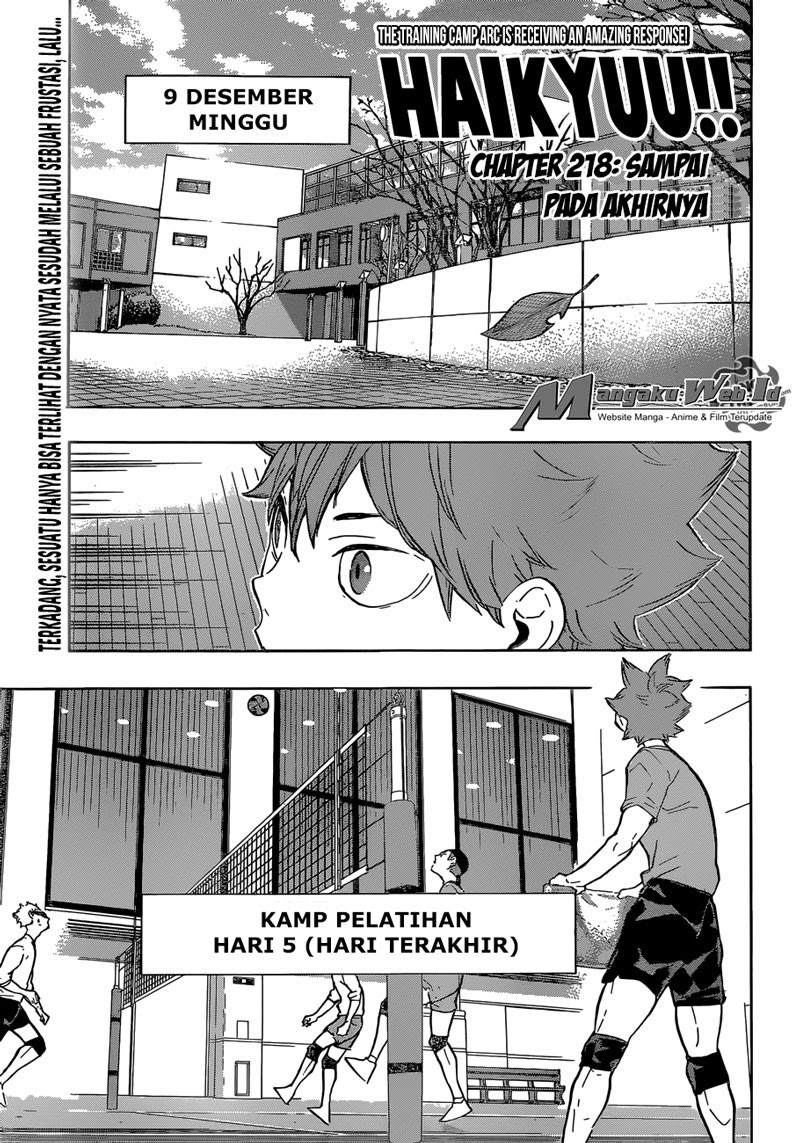 Haikyuu!! Chapter 218 Gambar 2