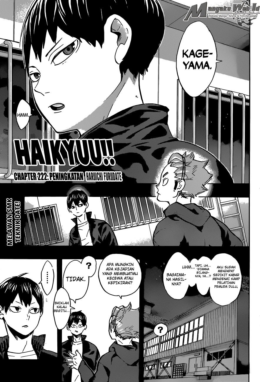 Haikyuu!! Chapter 222 Gambar 2