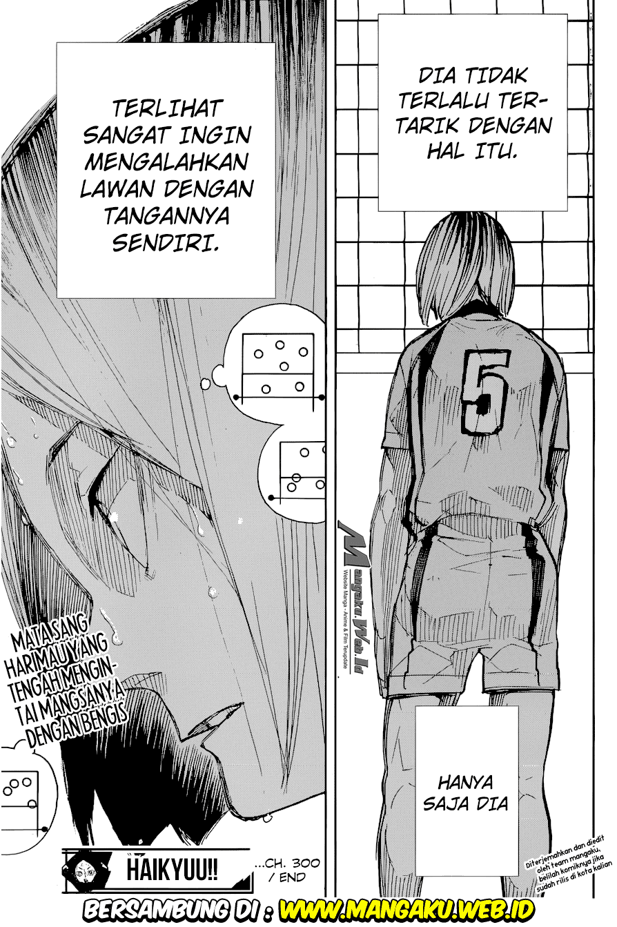 Haikyuu!! Chapter 300 Gambar 18