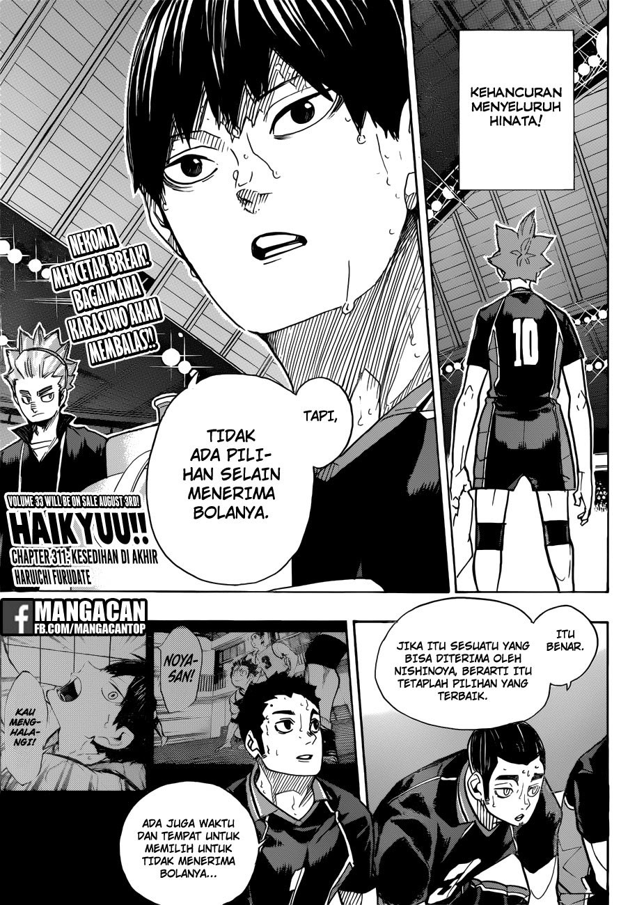 Haikyuu!! Chapter 311 Gambar 1
