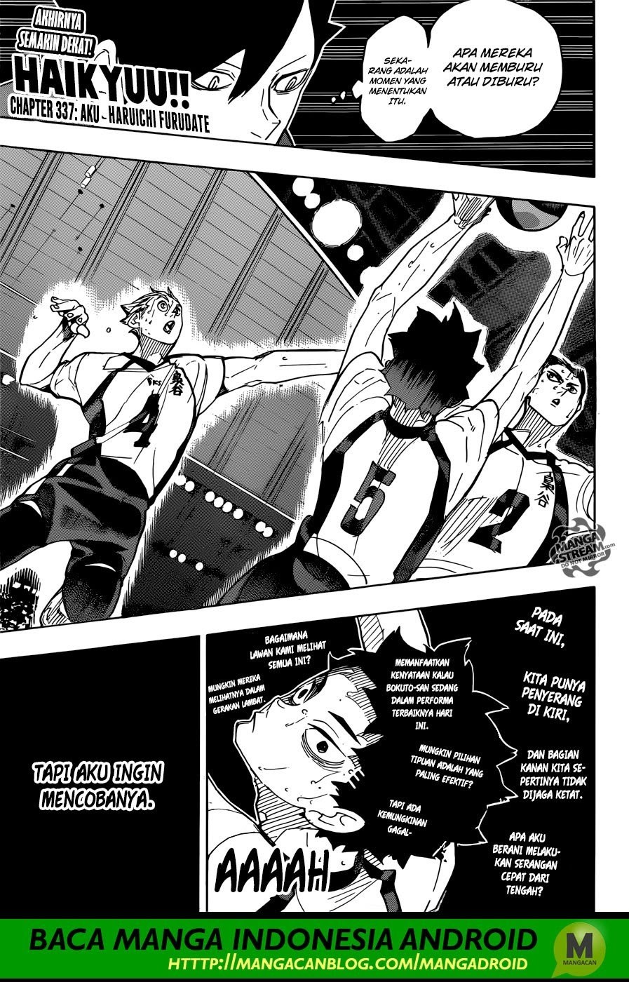 Haikyuu!! Chapter 337 Gambar 1