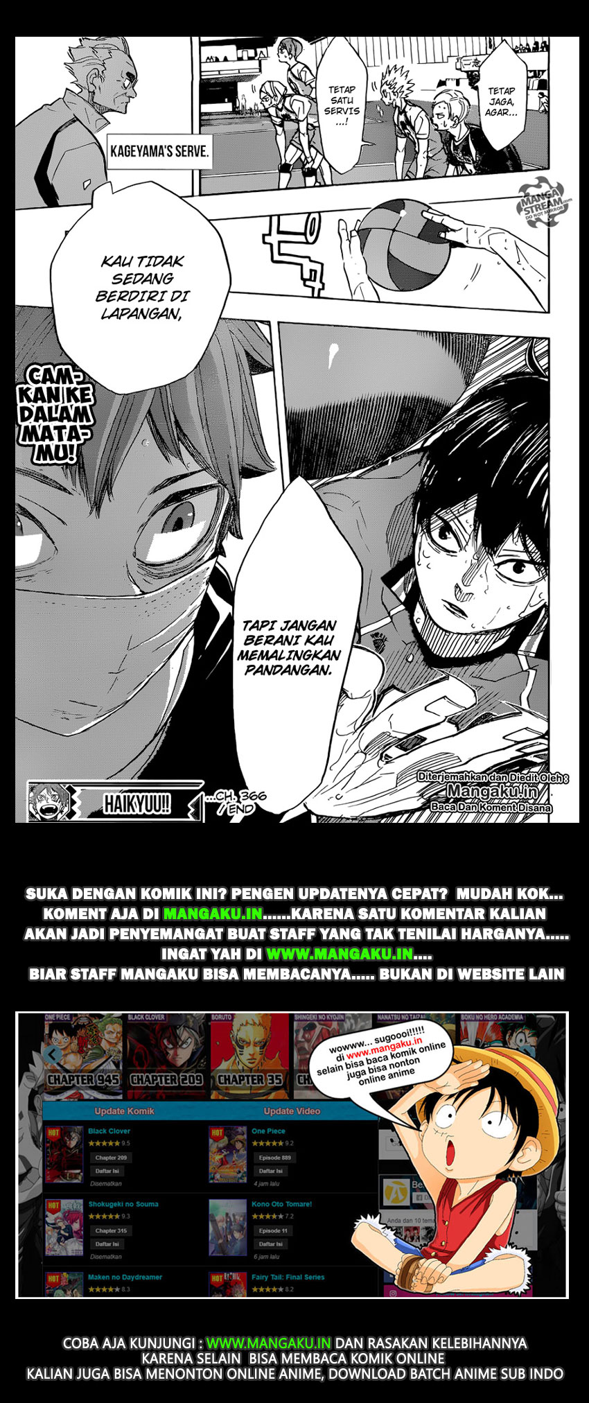 Haikyuu!! Chapter 366 Gambar 16