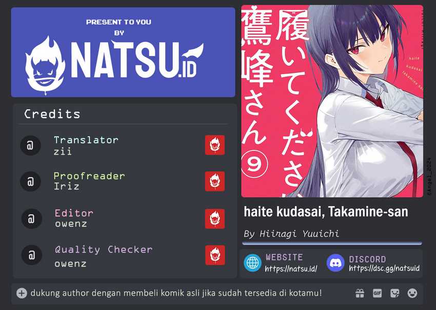 Haite Kudasai Takamine-san Chapter 53 Gambar 1