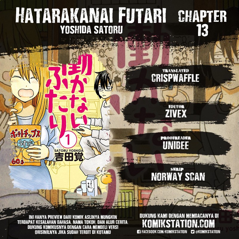 Hatarakanai Futari Chapter 13 Gambar 1