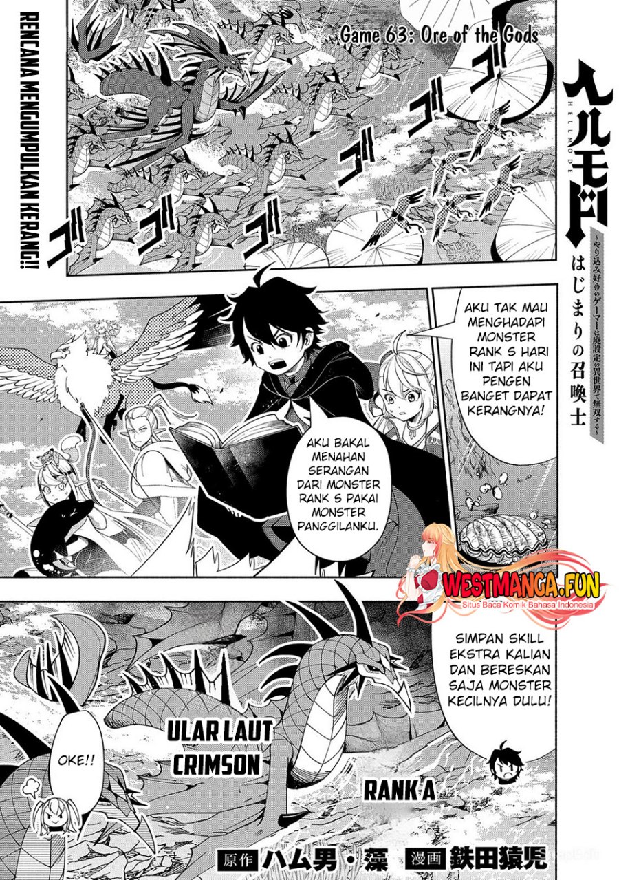 Hell Mode: Yarikomi Suki no Gamer wa Hai Settei no Isekai de Musou Suruw Chapter 63 Gambar 4