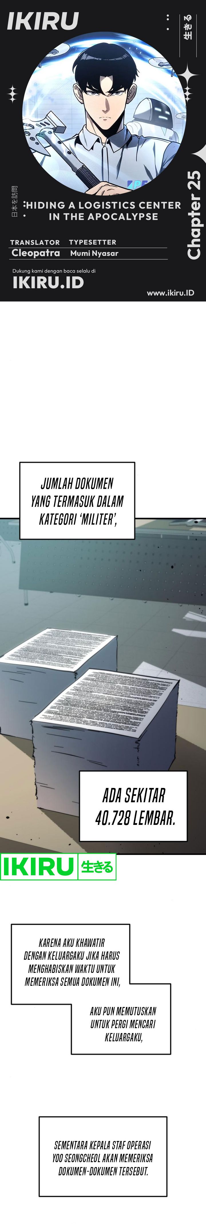 Hiding a Logistics Center in the Apocalypse Chapter 25 Gambar 1