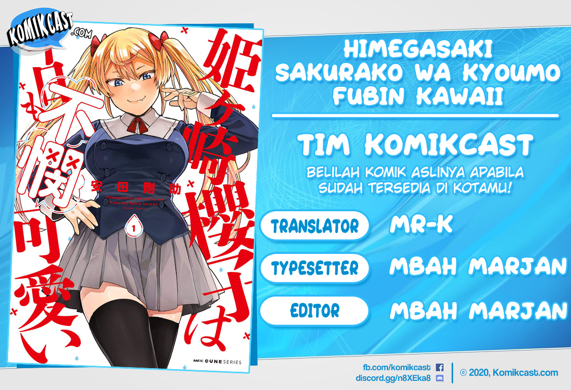 Himegasaki Sakurako wa Kyoumo Fubin Kawaii! Chapter 07 Gambar 1