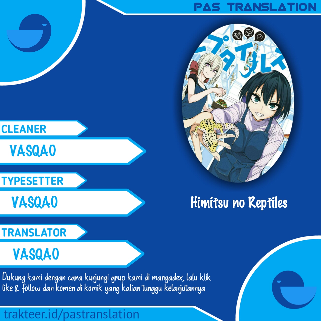 Himitsu no Reptiles Chapter 01 Gambar 1