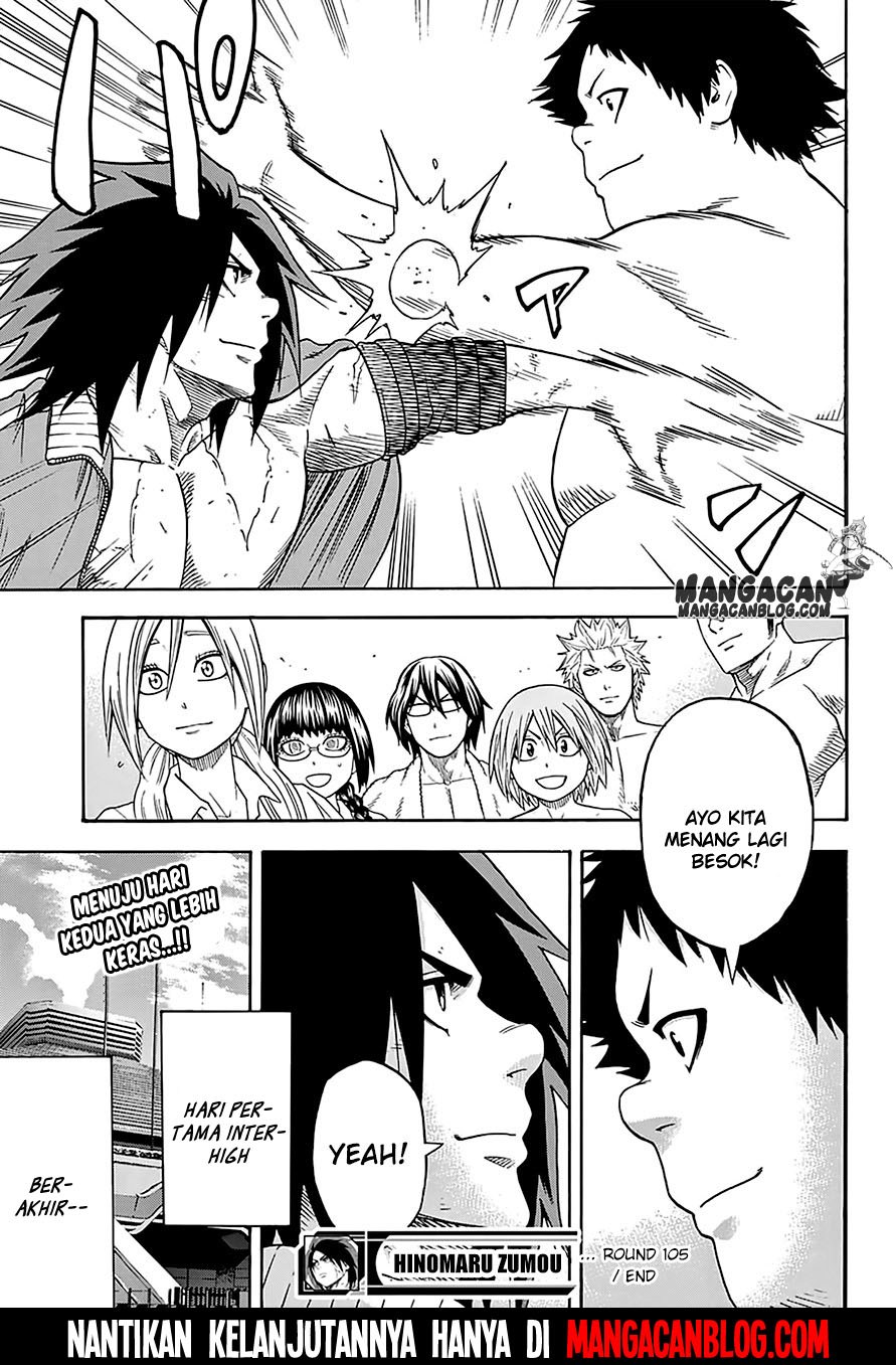 Hinomaru Zumou Chapter 105 Gambar 18