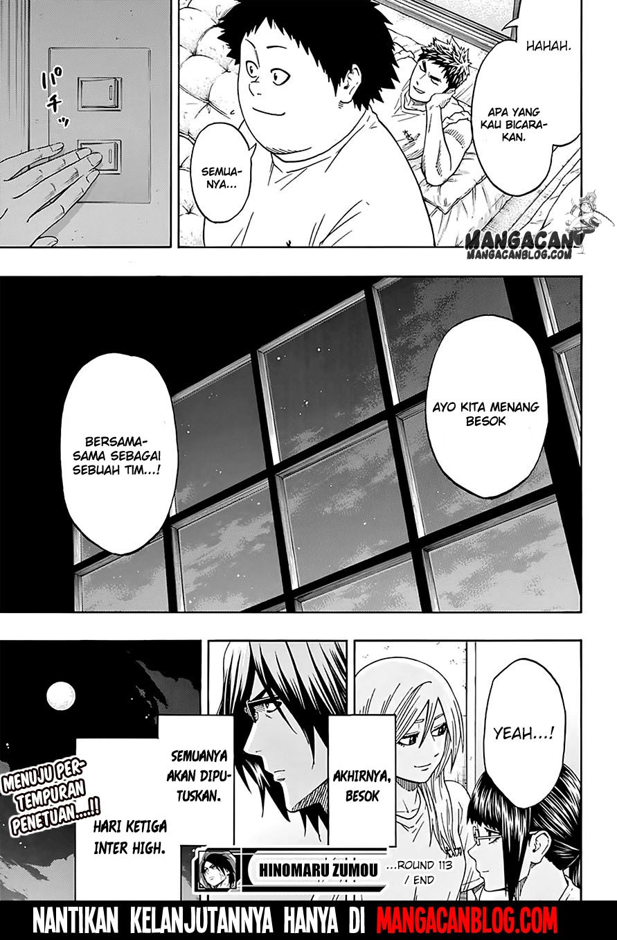Hinomaru Zumou Chapter 113 Gambar 17