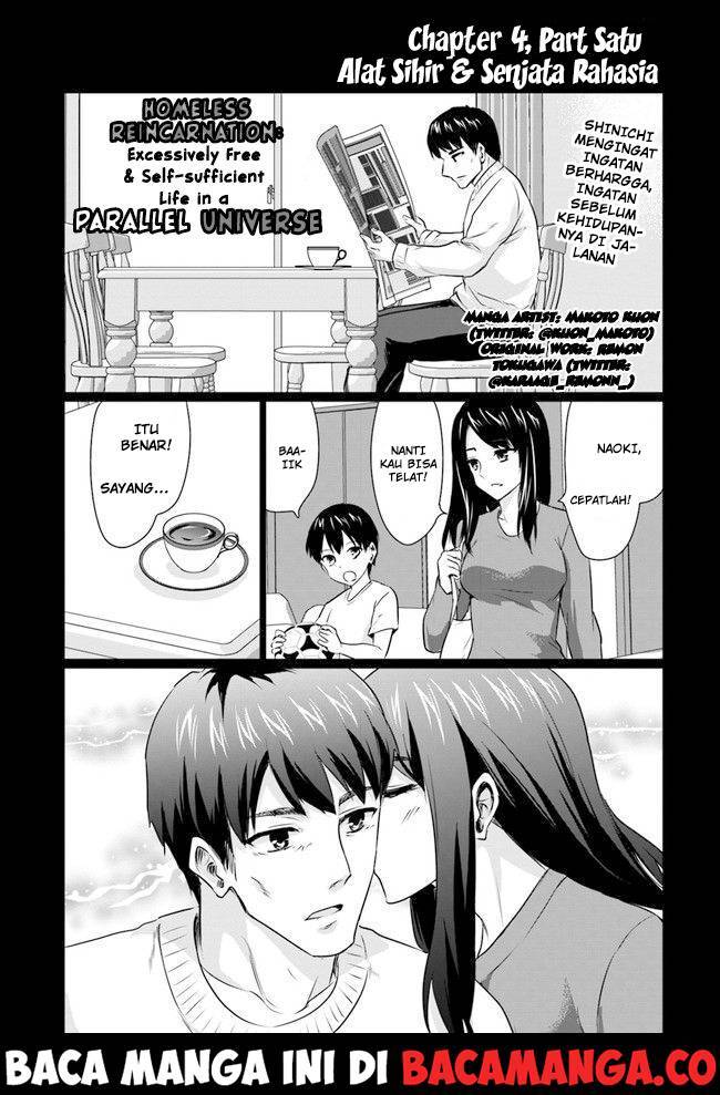 Homeless Tensei: Isekai De Jiyuu Sugiru Majutsu Jisoku Chapter 04.1 Gambar 1