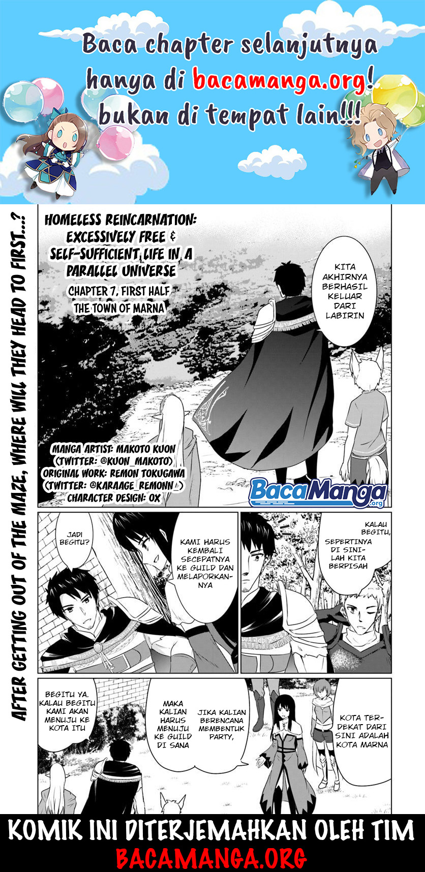 Homeless Tensei: Isekai De Jiyuu Sugiru Majutsu Jisoku Chapter 07.1 Gambar 2