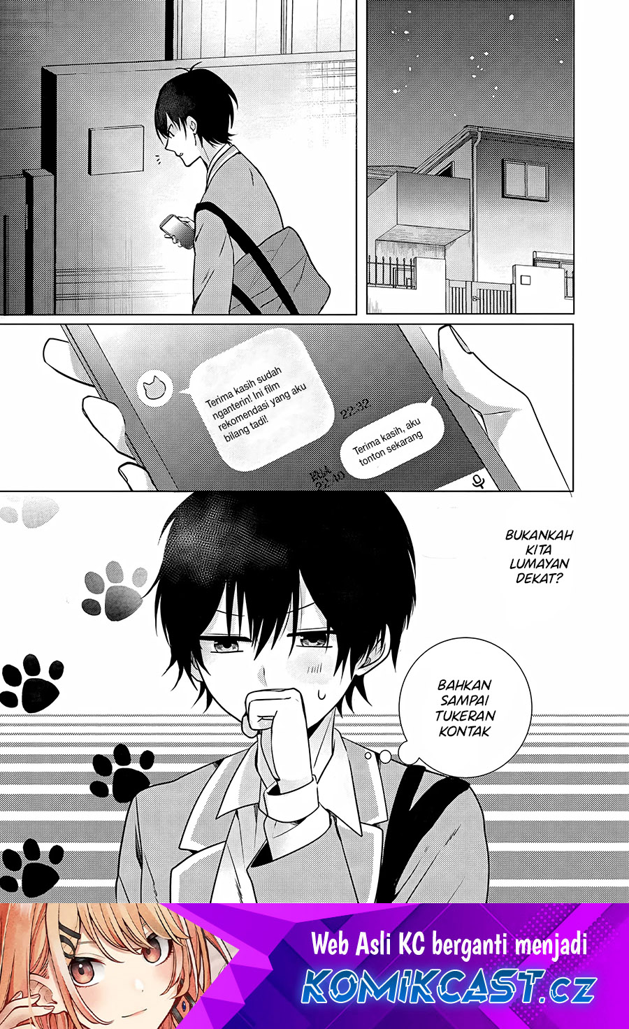 Houkago, Famiresu de, Kurasu no Ano Ko to Chapter 02.1 Gambar 2