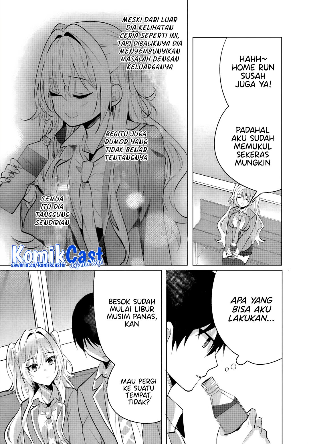 Houkago, Famiresu de, Kurasu no Ano Ko to Chapter 06.2 Gambar 10