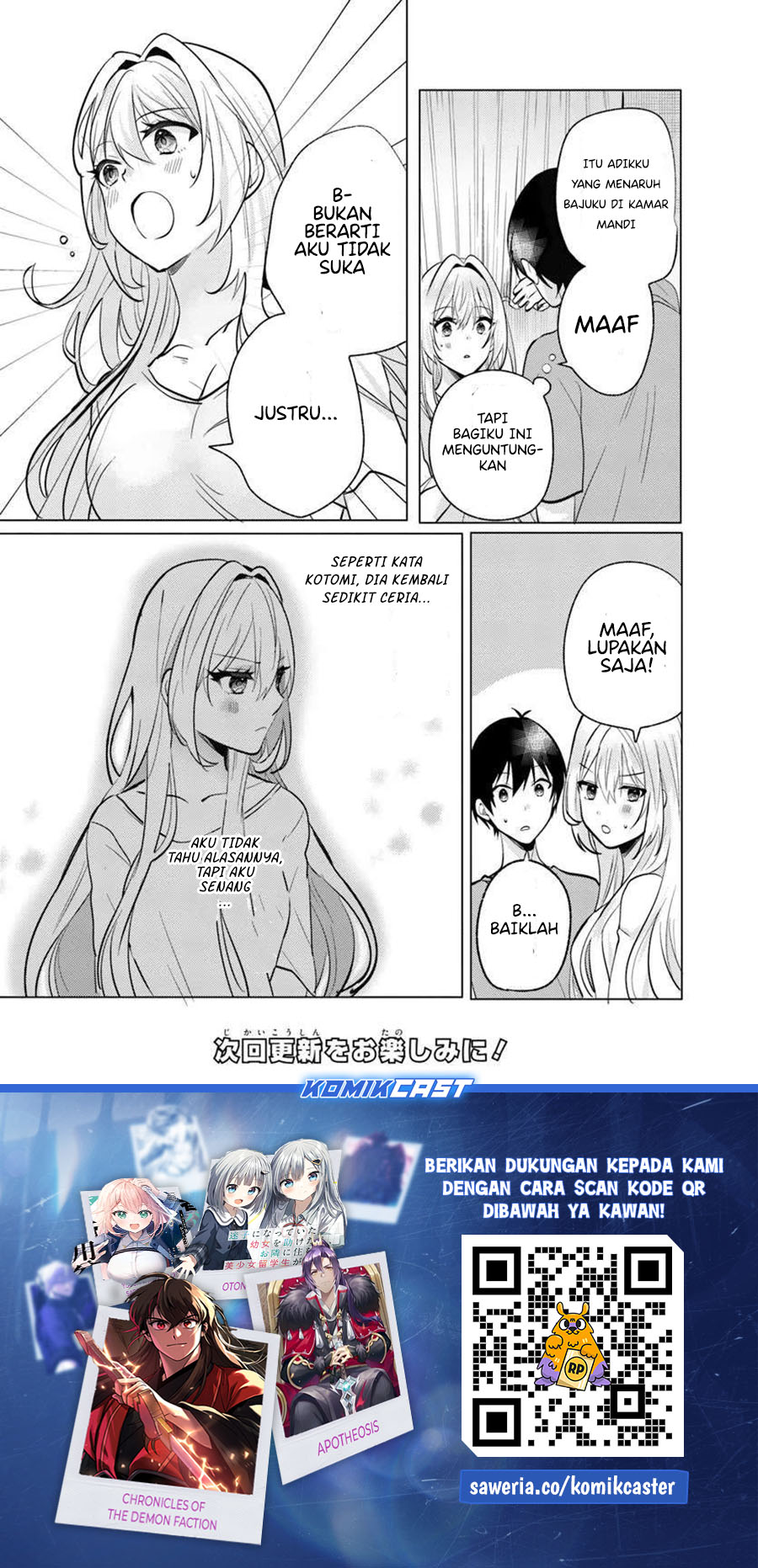 Houkago, Famiresu de, Kurasu no Ano Ko to Chapter 07.1 Gambar 15