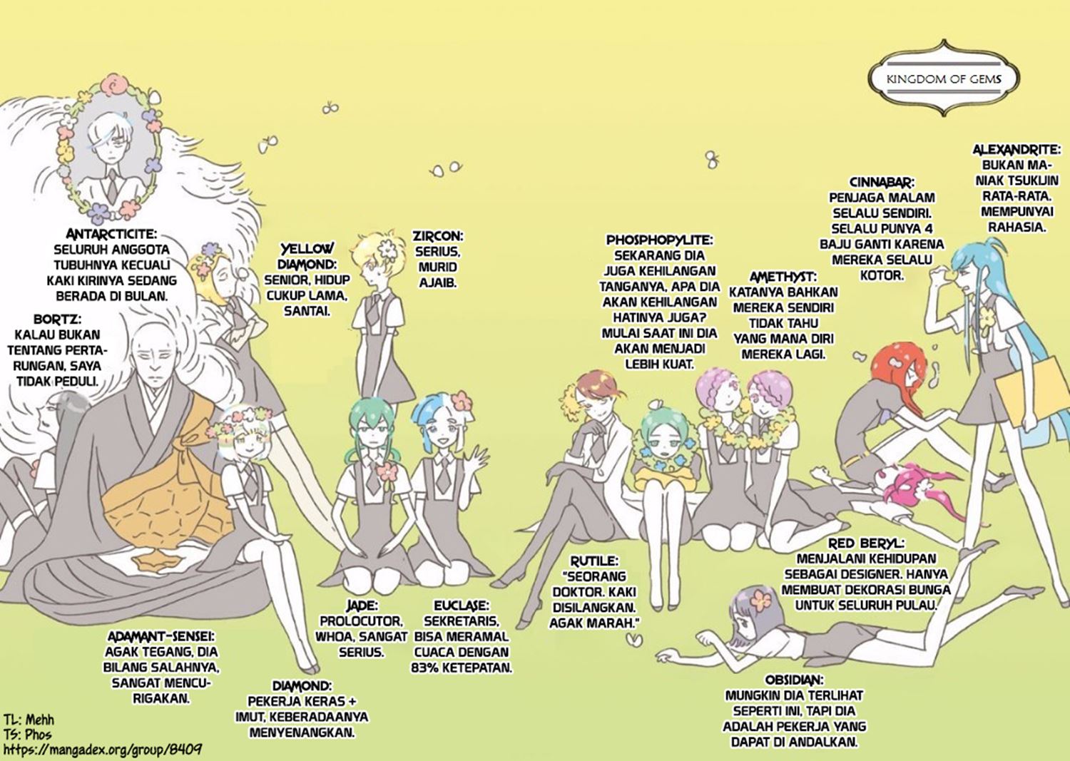 Houseki no Kuni Chapter 21.5 Gambar 1