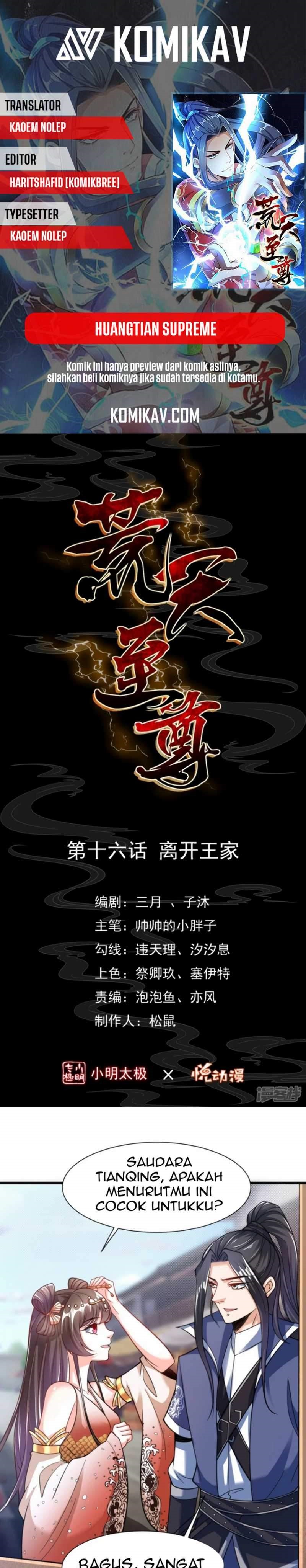 Huangtian Supreme Chapter 16 Gambar 1