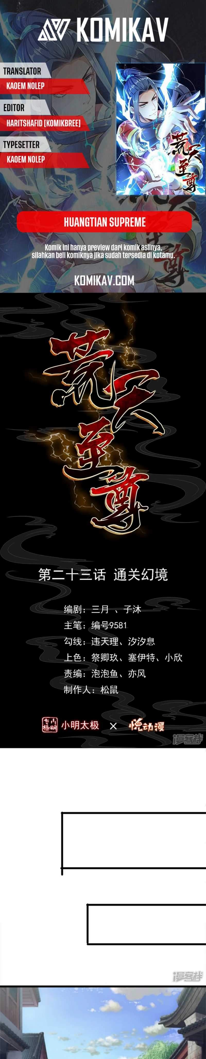 Huangtian Supreme Chapter 23 Gambar 1