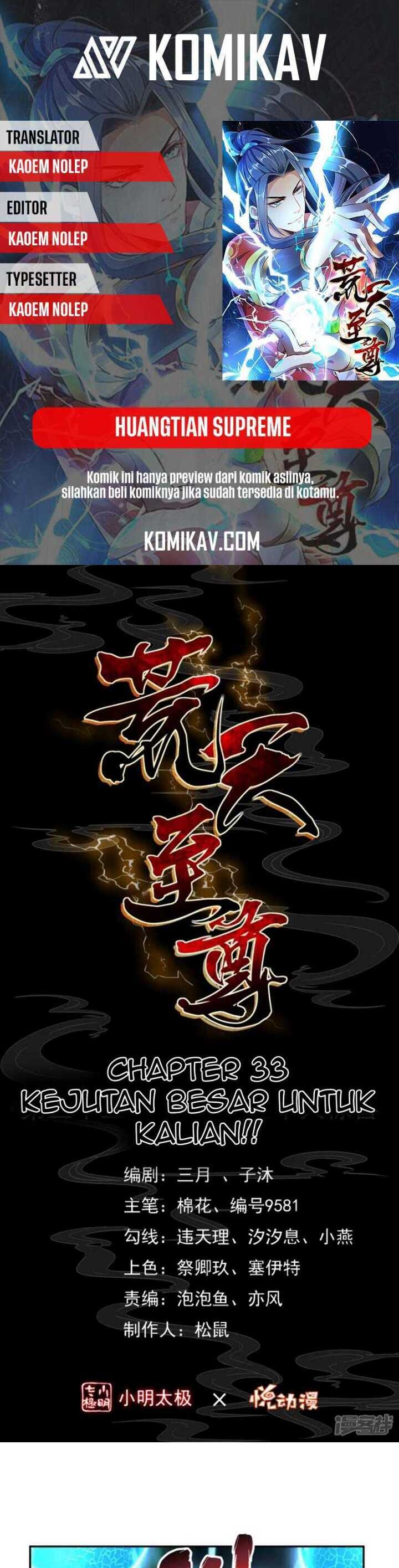 Huangtian Supreme Chapter 33 Gambar 1