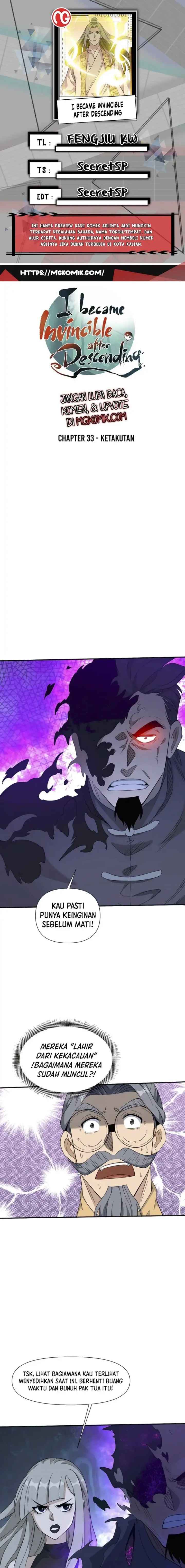 I Became Invincible After Descending Chapter 33 Gambar 1