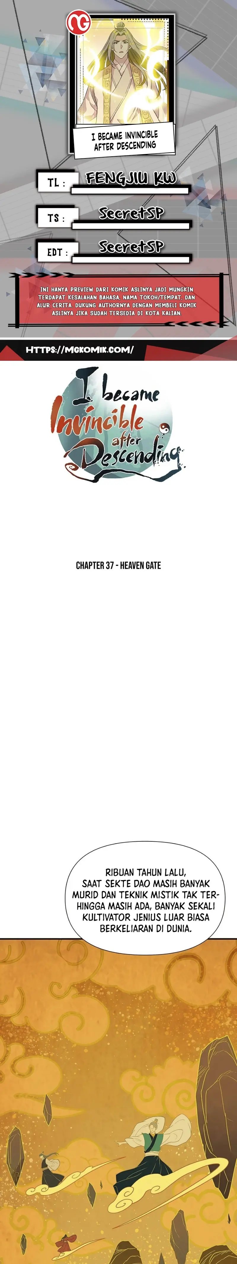 I Became Invincible After Descending Chapter 37 Gambar 1