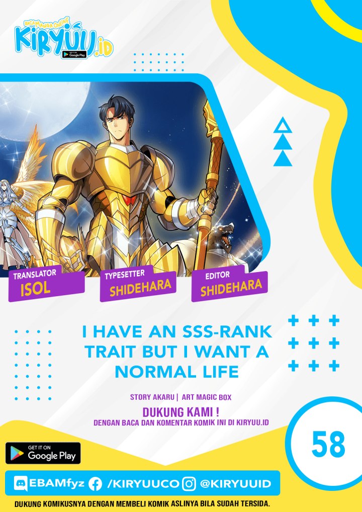 I have an SSS-rank Trait, but I want a Normal Life Chapter 58 Gambar 1