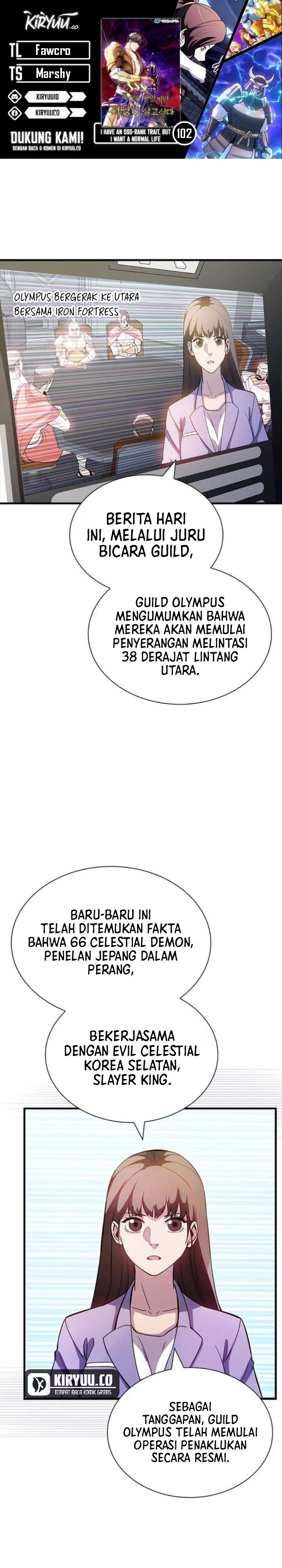 I have an SSS-rank Trait, but I want a Normal Life Chapter 102 Gambar 1