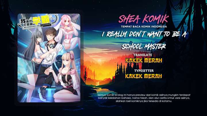 I Really Don’t Want To Be A School Master Chapter 13 Gambar 1