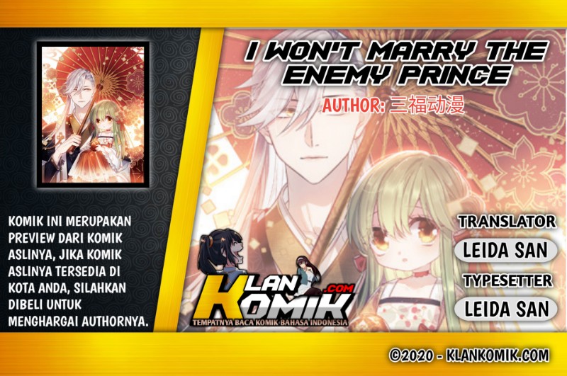 I Won’t Marry The Enemy Prince Chapter 09 Gambar 1
