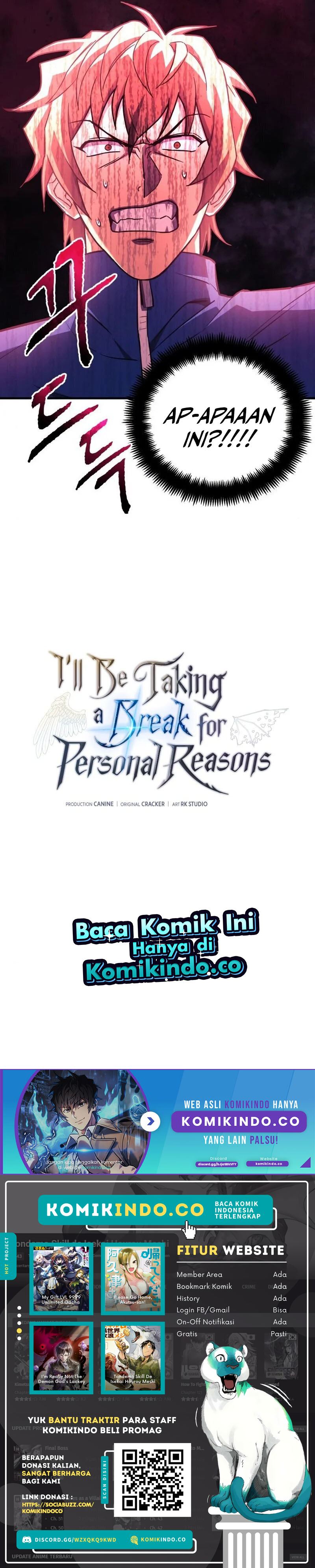 I’ll be Taking a Break for Personal Reasons (The Creator is On Hiatus) Chapter 69 Gambar 22