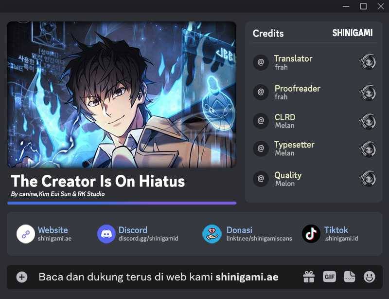 I’ll be Taking a Break for Personal Reasons (The Creator is On Hiatus) Chapter 93 Gambar 1