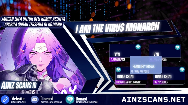 I Am the Virus Monarch Chapter 62 Gambar 1