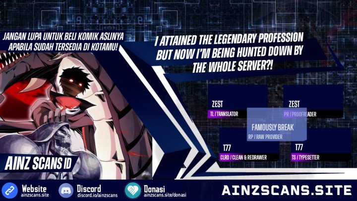 I Attained the Legendary Profession But Now I’m Being Hunted Down by the Whole Server?! Chapter 16 Gambar 1