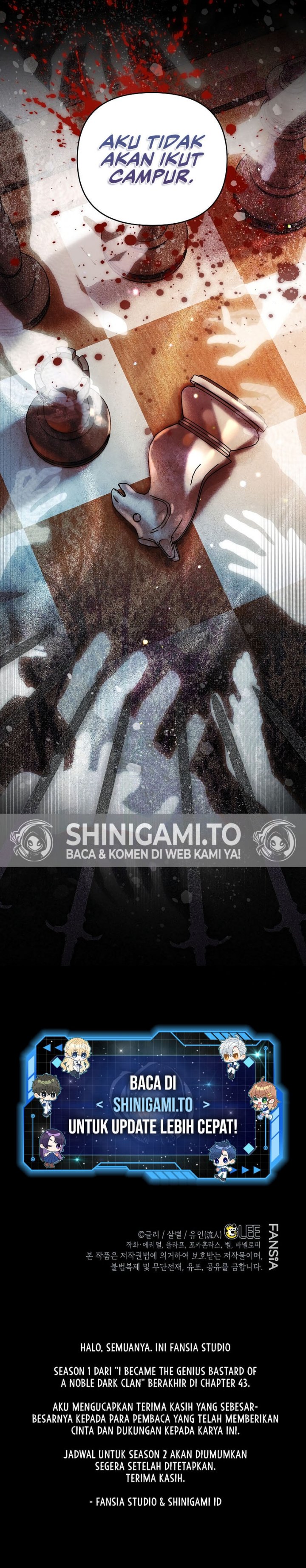 I Became The Genius Bastard Of A Noble Dark Clan Chapter 43 S1 END Gambar 15