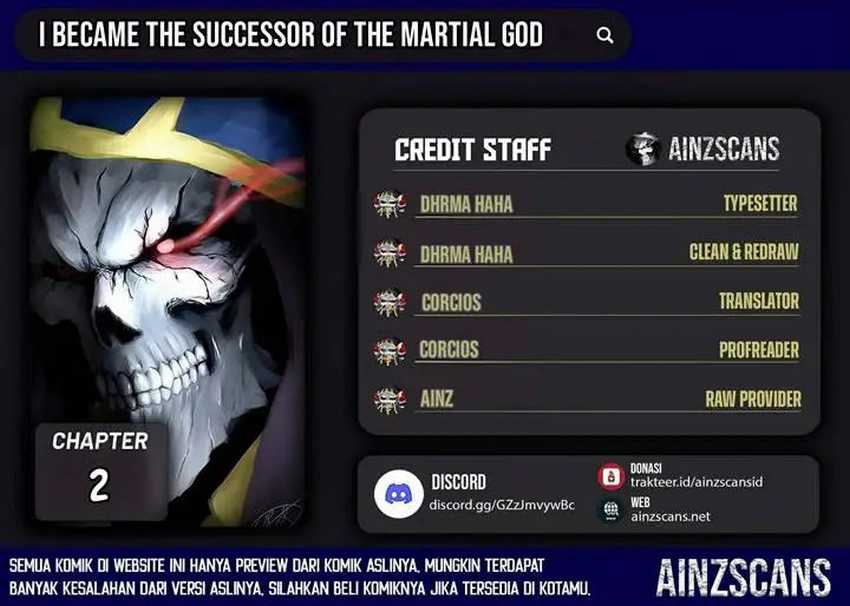 I Became the Successor of the Martial God Chapter 02 Gambar 1