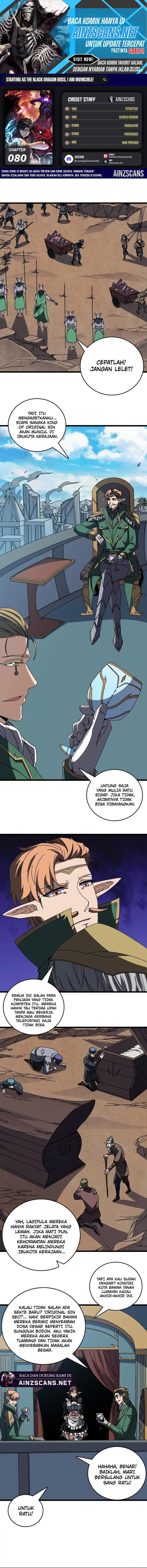 I Become Invincible Black Dragon Boss At The Start Chapter 80 Gambar 1