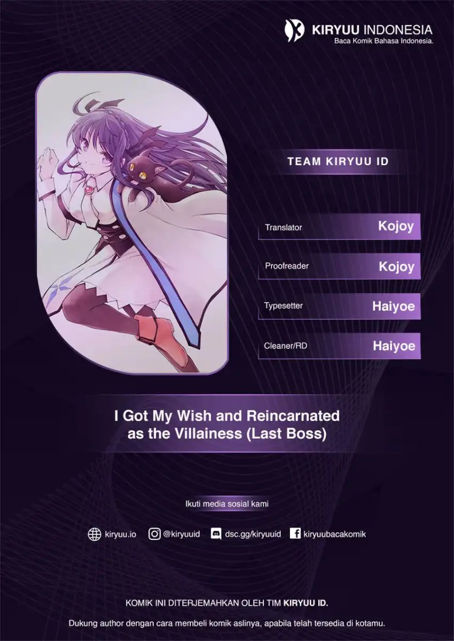 I Got My Wish and Reincarnated as the Villainess (Last Boss)! Chapter 09 Gambar 1