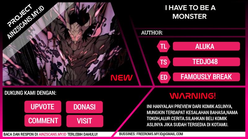 I Have to Be a Monster Chapter 16 Gambar 1