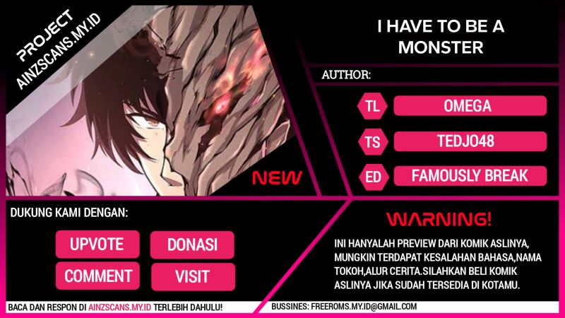 I Have to Be a Monster Chapter 20 Gambar 1